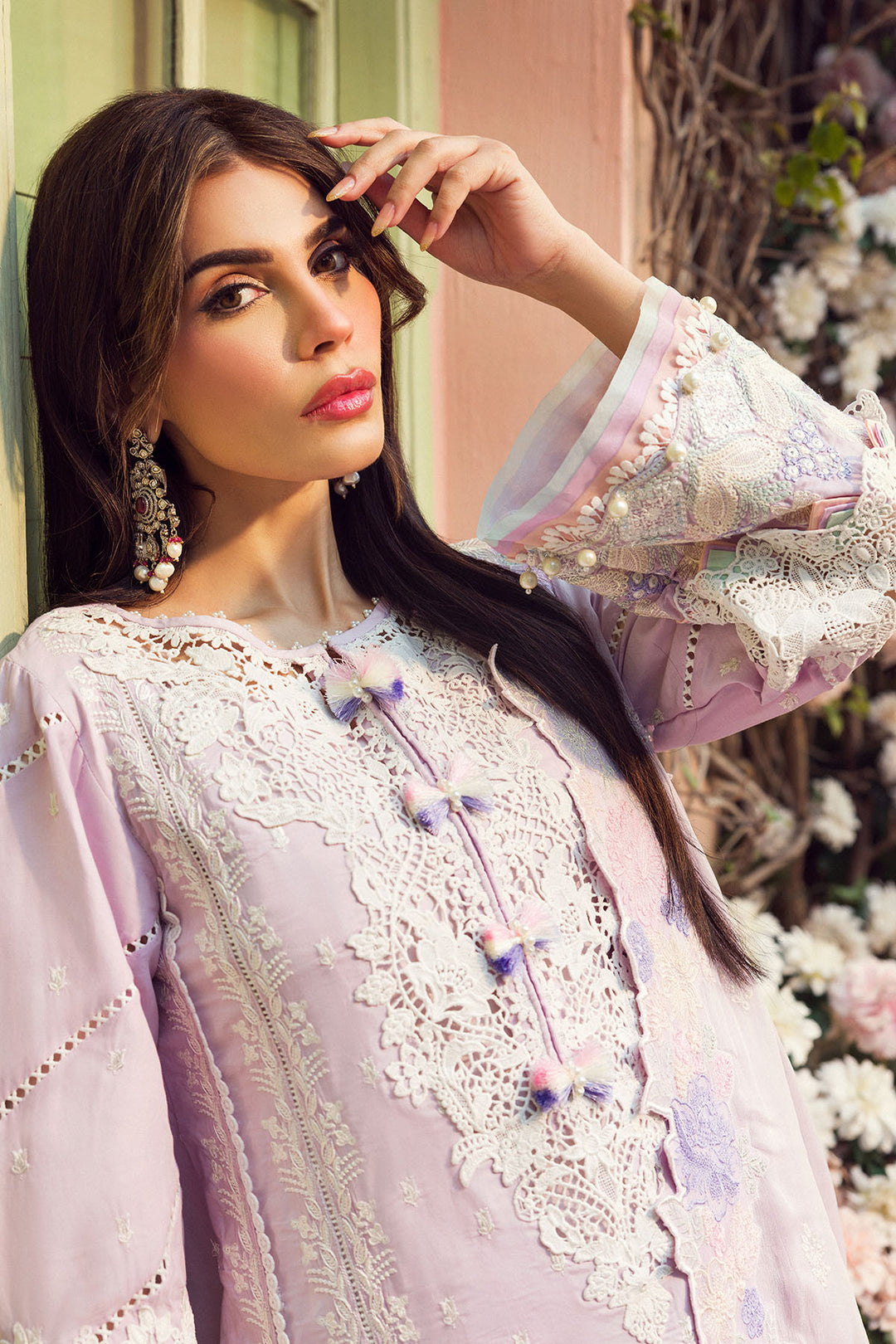 4421-RANIA EMBROIDERED LAWN STITCHED