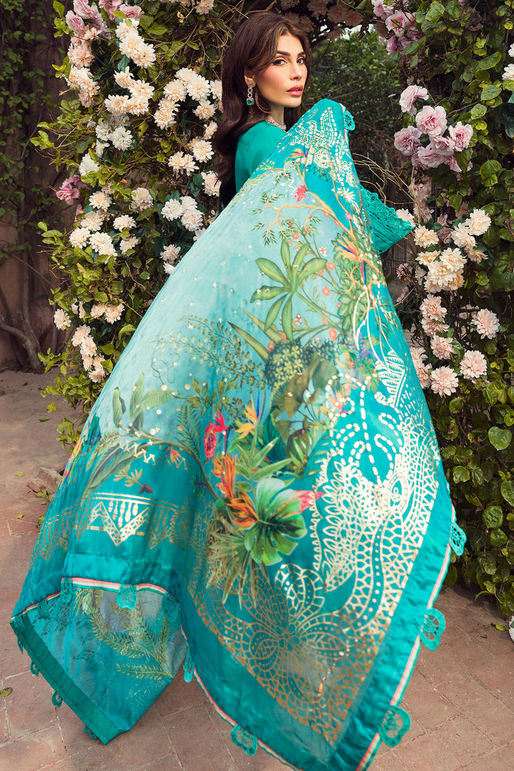 4430-SANOBAR EMBROIDERED LAWN STITCHED