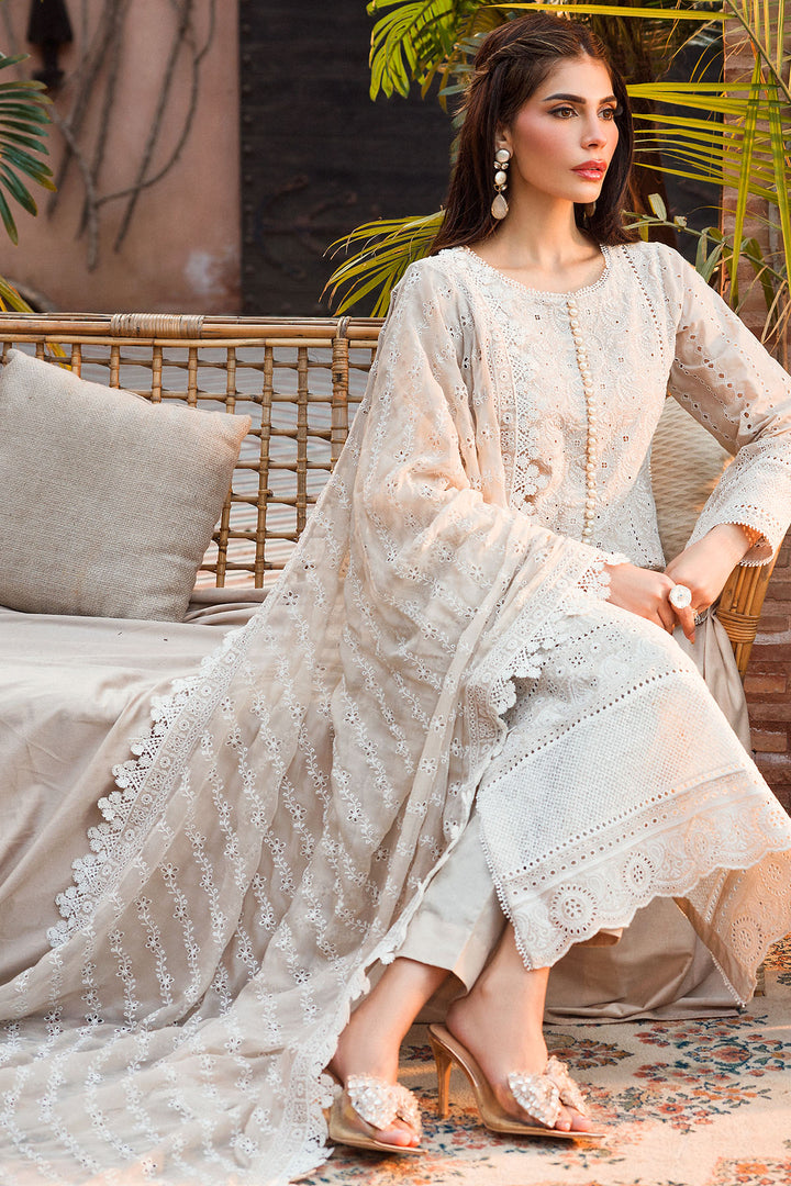 4434-SHABNAM EMBROIDERED LAWN STITCHED