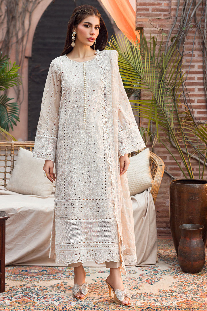 4434-SHABNAM EMBROIDERED LAWN STITCHED