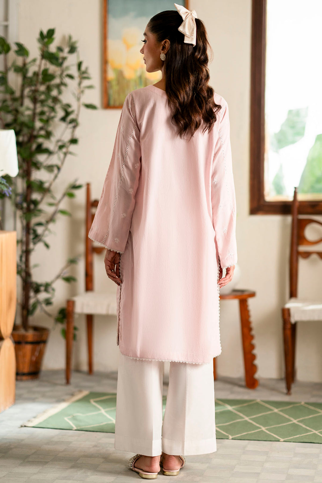 4493-NAIMA EMBROIDERED CAMBRIC STITCHED