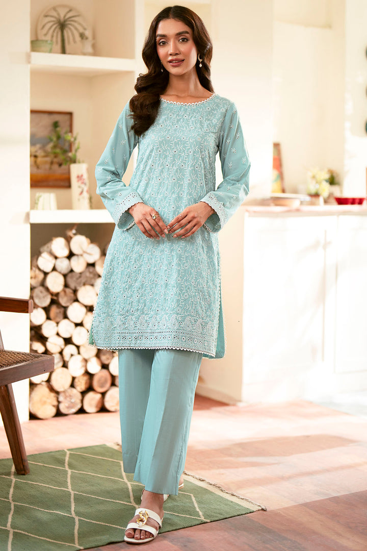4499-FABEHA EMBROIDERED CAMBRIC STITCHED