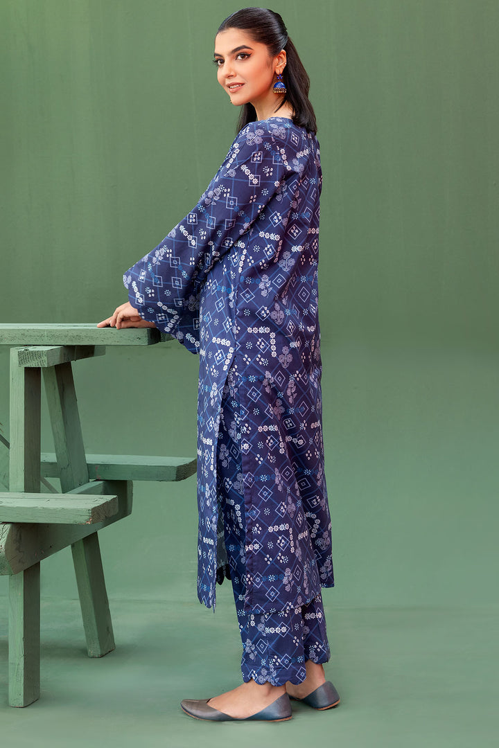 4554-LEELA DIGITAL PRINTED LAWN STITCHED