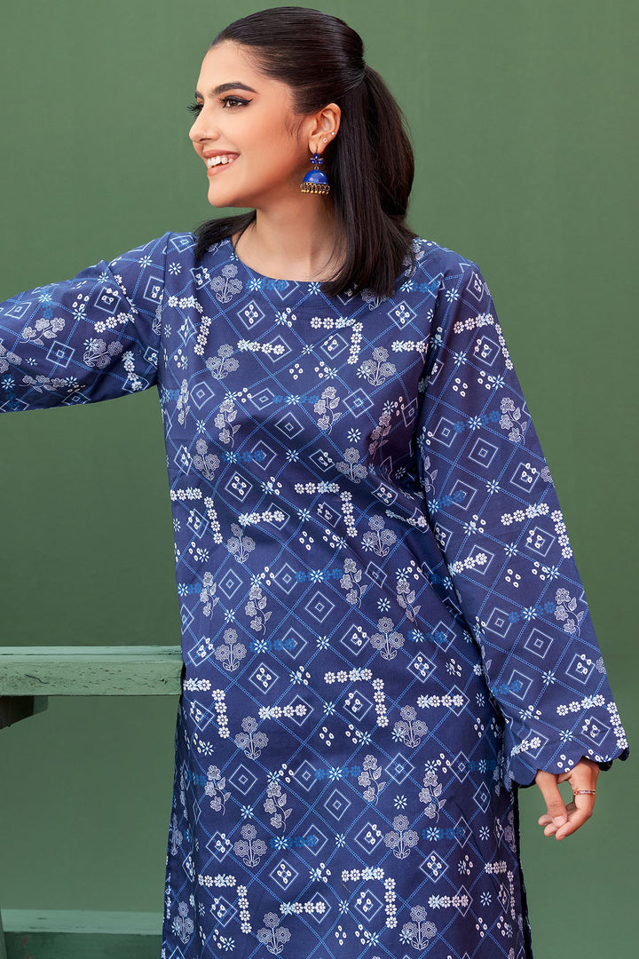 4554-LEELA DIGITAL PRINTED LAWN STITCHED