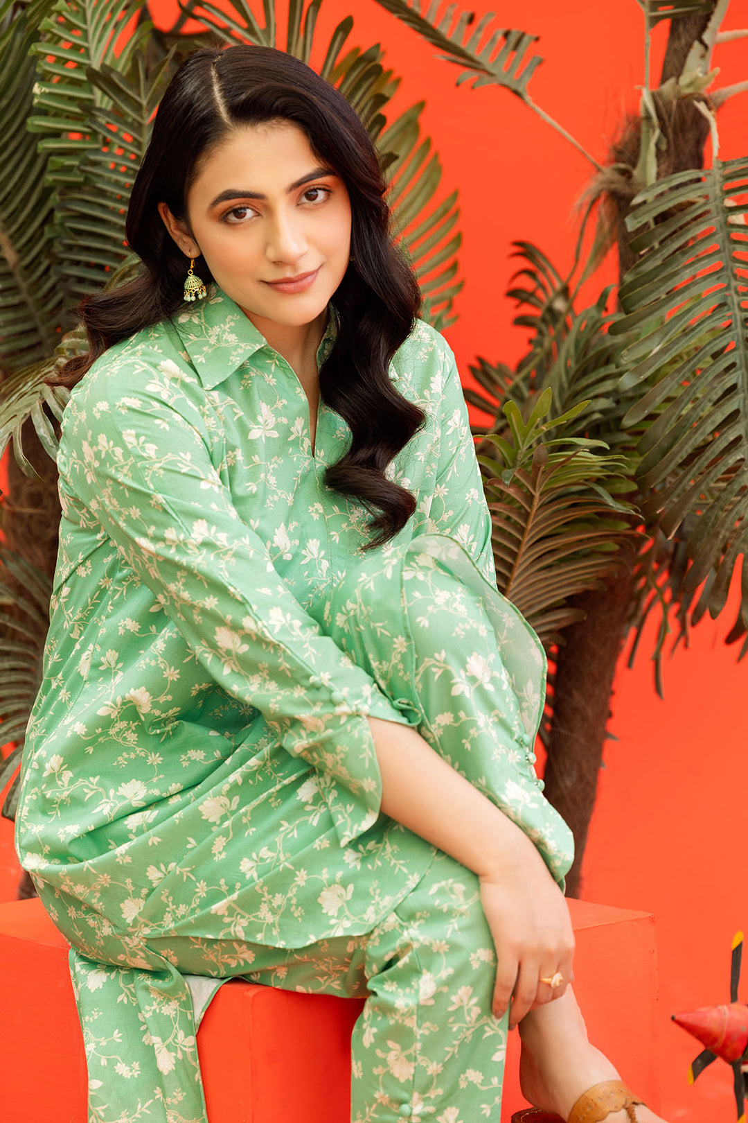 4555-LEYL DIGITAL PRINTED LAWN STITCHED