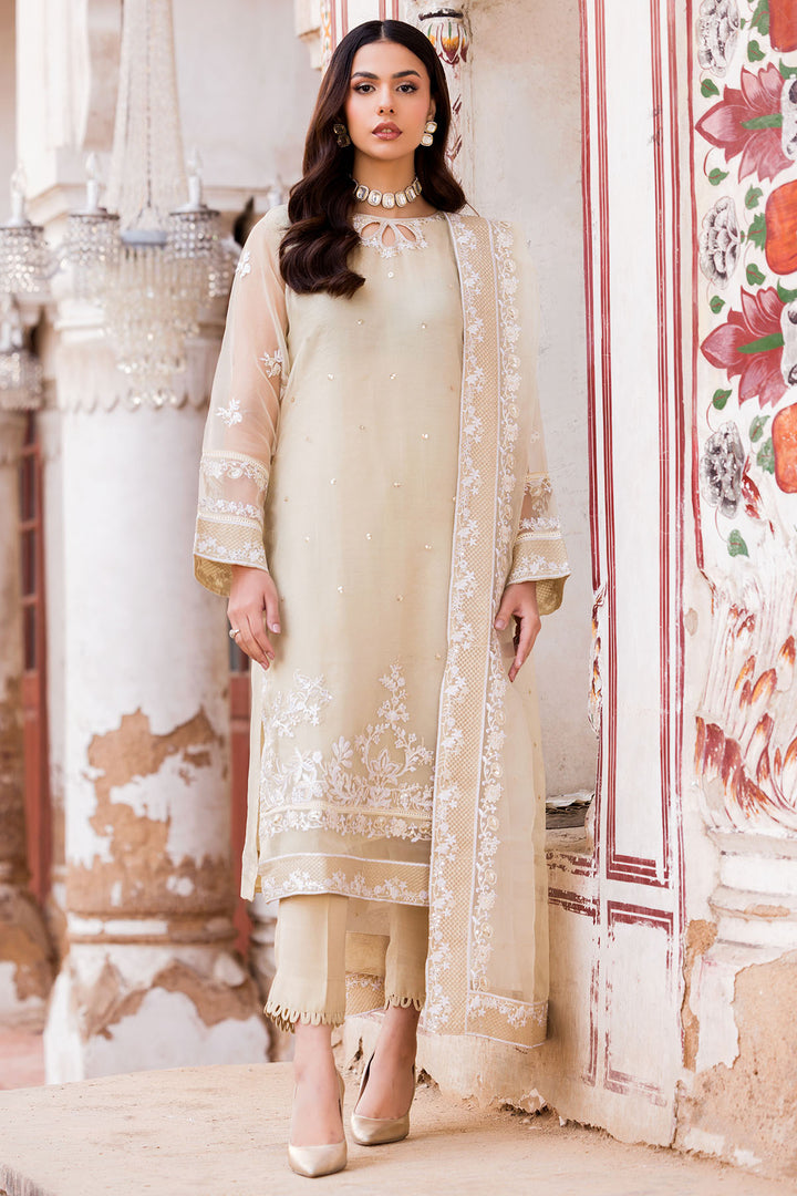 4593-MYSTIC EMBROIDERED ORGANZA STITCHED