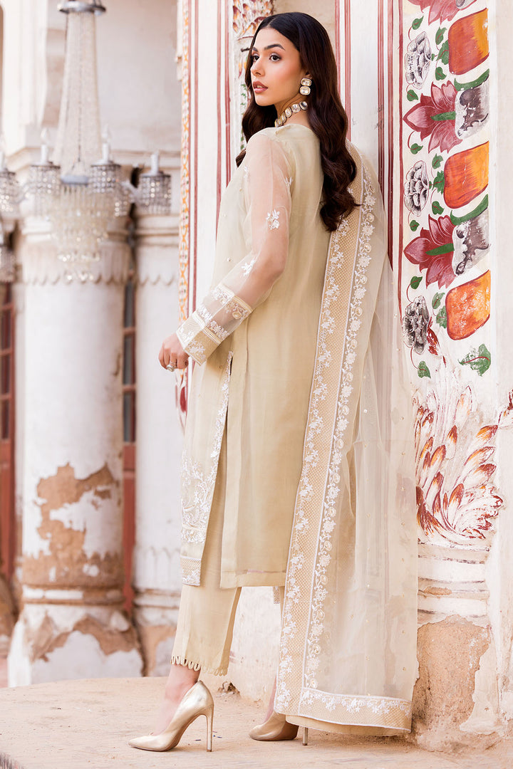 4593-MYSTIC EMBROIDERED ORGANZA STITCHED