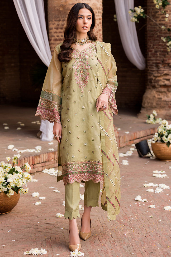 4596-NIGHTINGALE EMBROIDERED SILK NET STITCHED