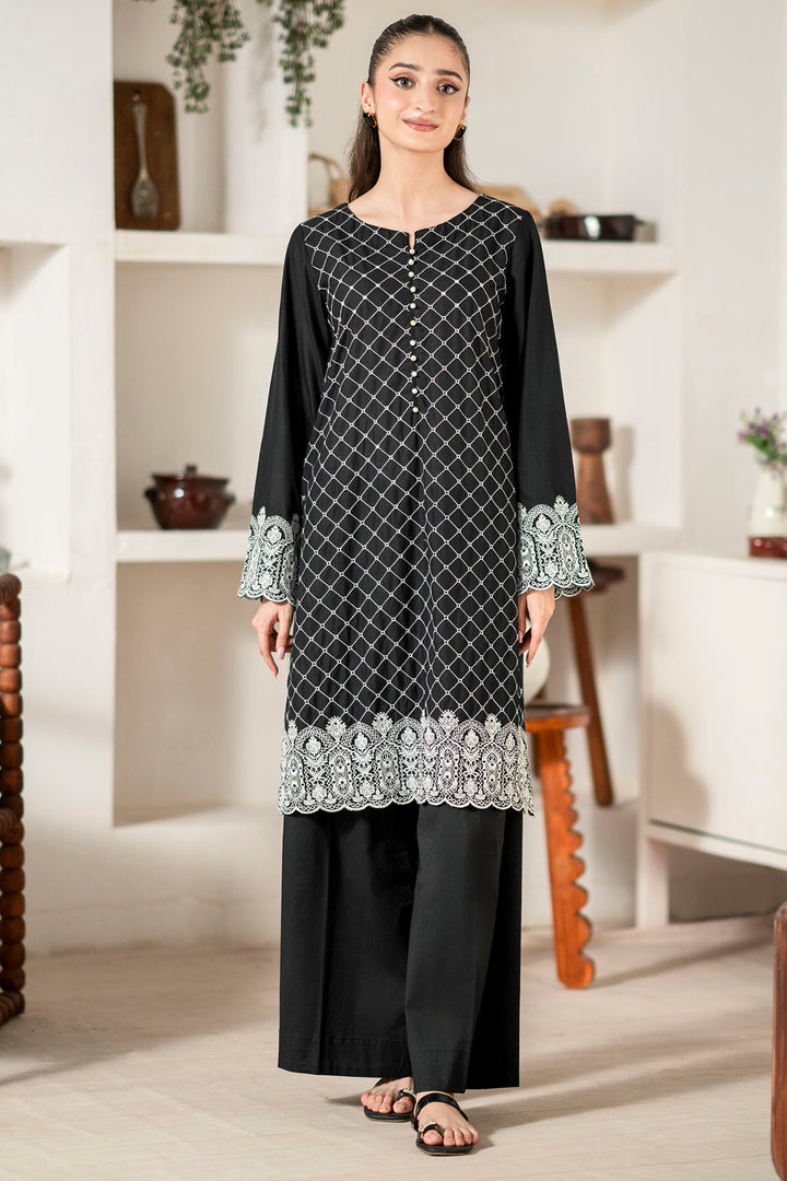 4613-ZAIRA EMBROIDERED CAMBRIC STITCHED