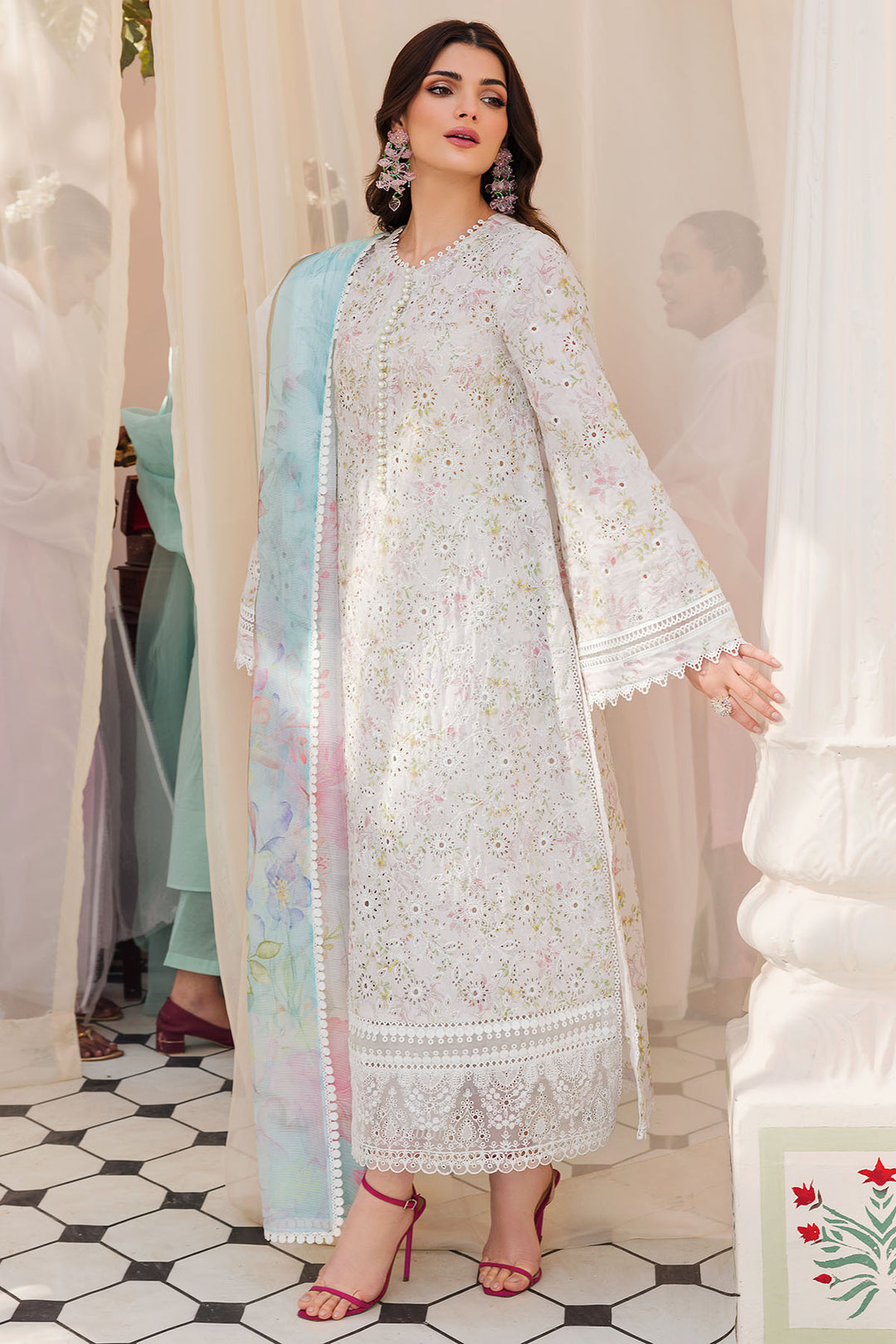4622-OPHELIA EMBROIDERED LAWN STITCHED