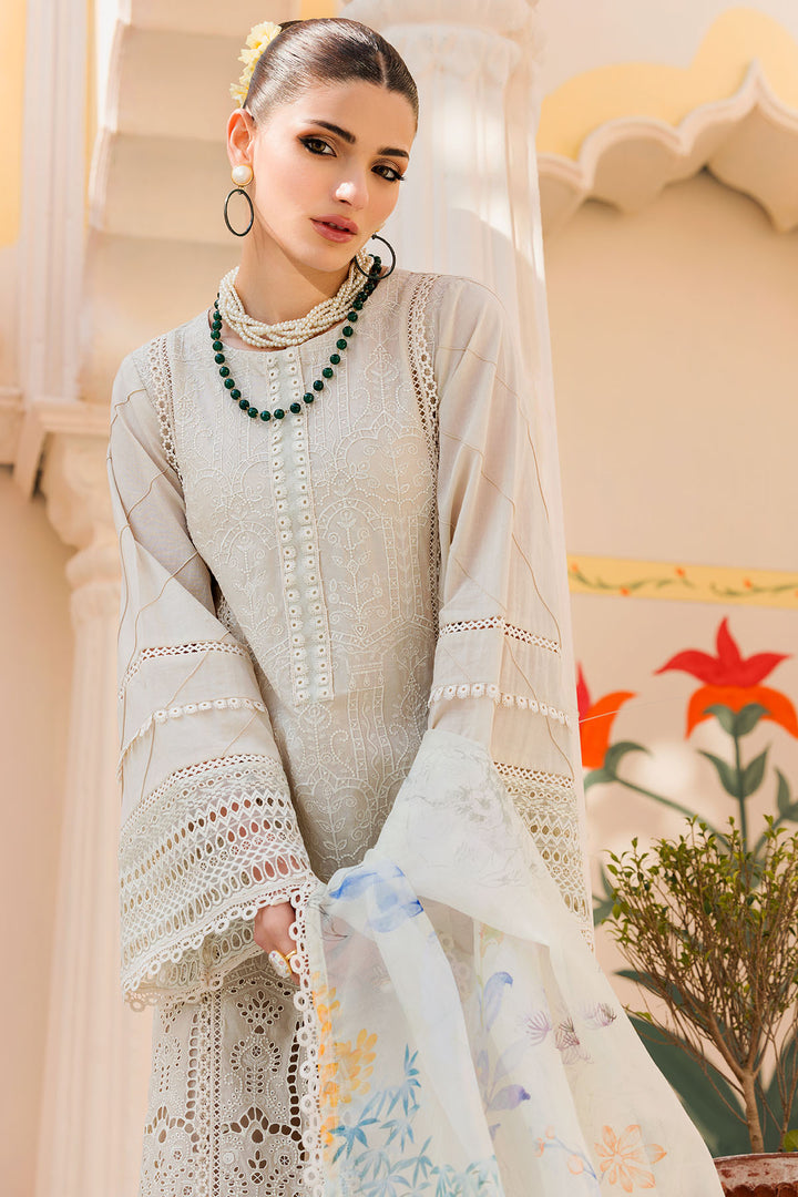 4629-INARA EMBROIDERED LAWN STITCHED