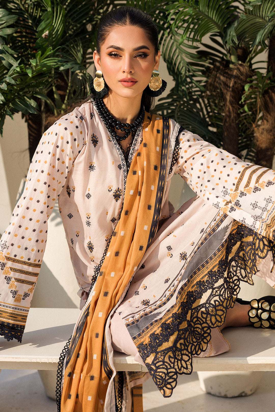 4632-PURVAI DIGITAL PRINTED LAWN STITCHED