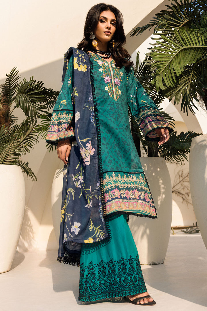 4636-EVERGLADE DIGITAL PRINTED LAWN STITCHED