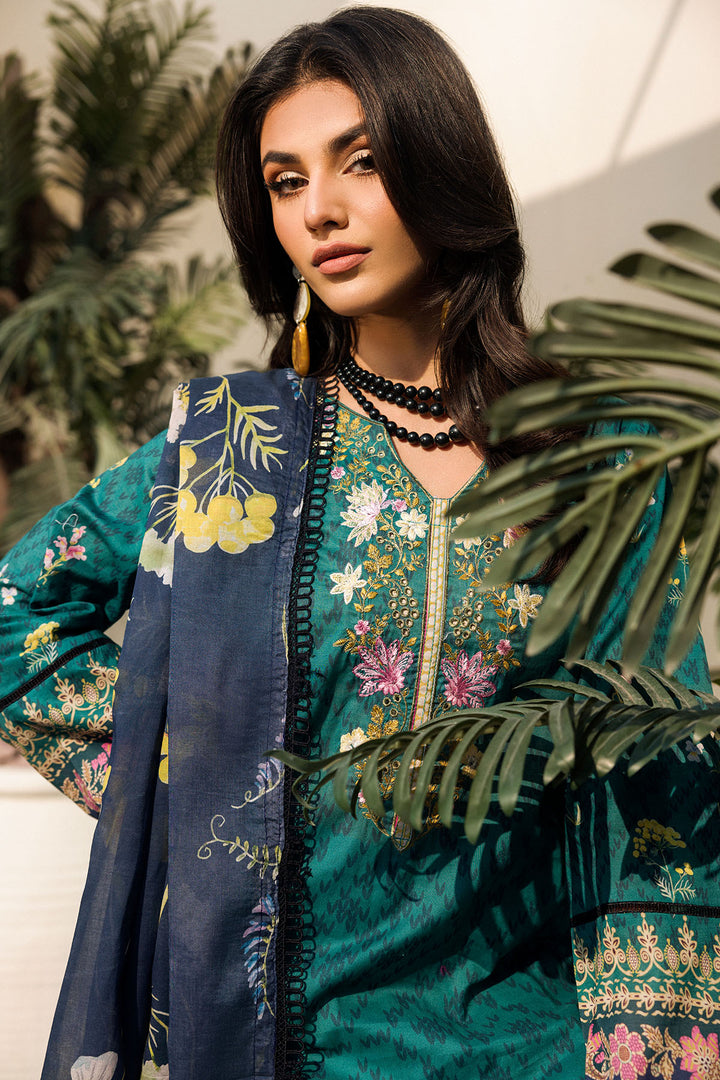 4636-EVERGLADE DIGITAL PRINTED LAWN STITCHED