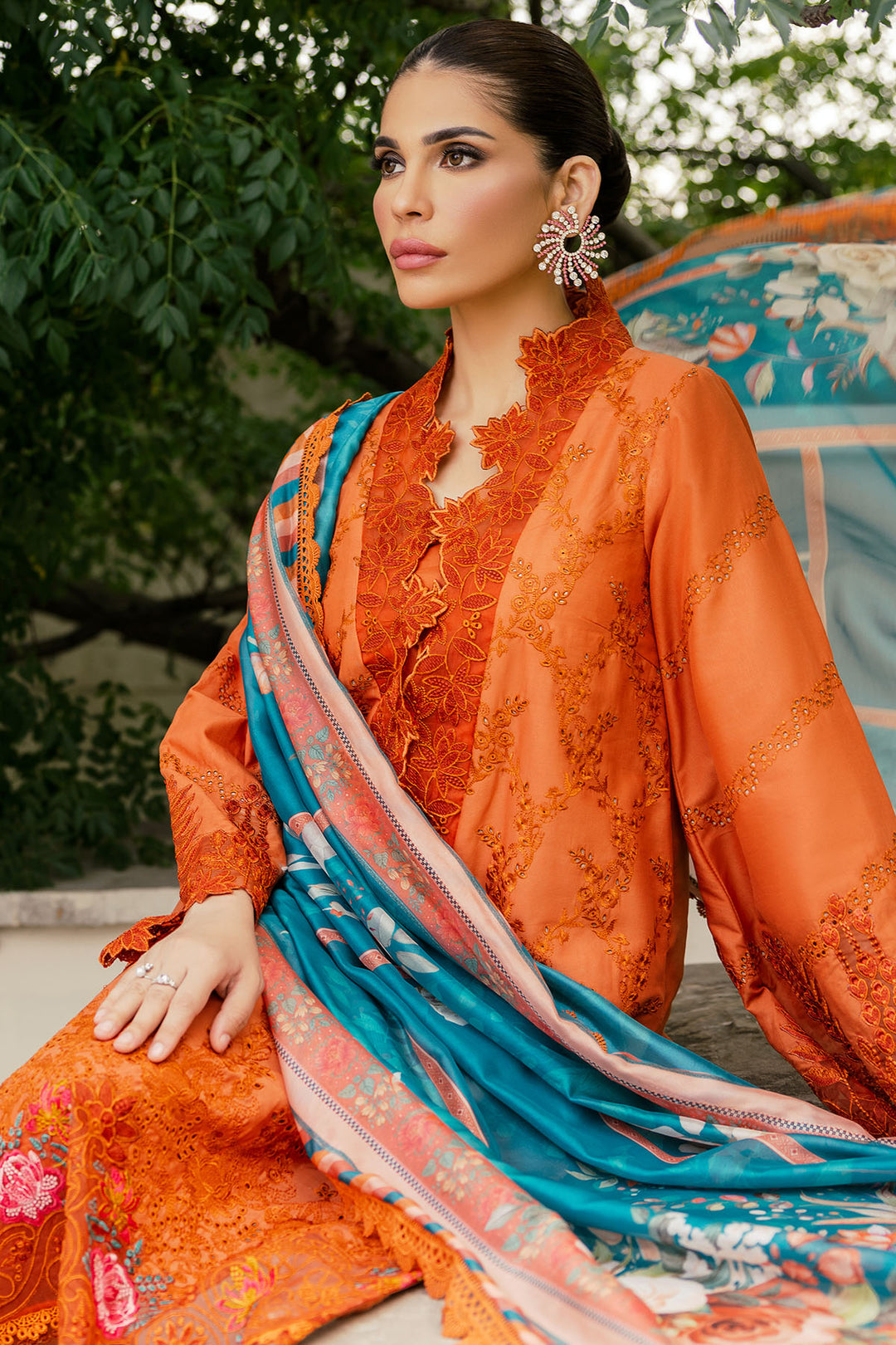 4703-EMAAN EMBROIDERED LAWN STITCHED