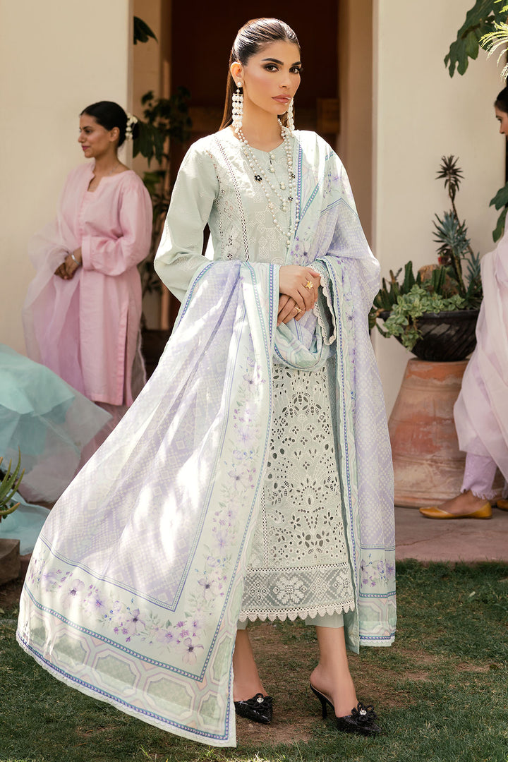 4705-SAWERA EMBROIDERED LAWN STITCHED