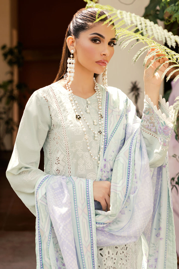 4705-SAWERA EMBROIDERED LAWN STITCHED