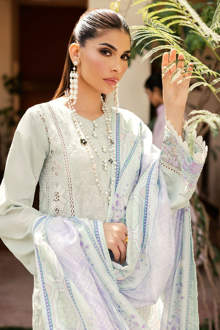 4705-SAWERA EMBROIDERED LAWN STITCHED