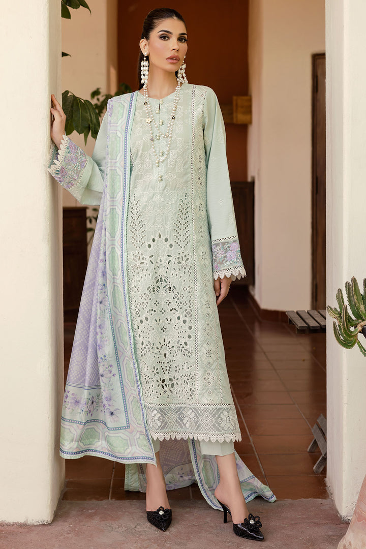 4705-SAWERA EMBROIDERED LAWN STITCHED