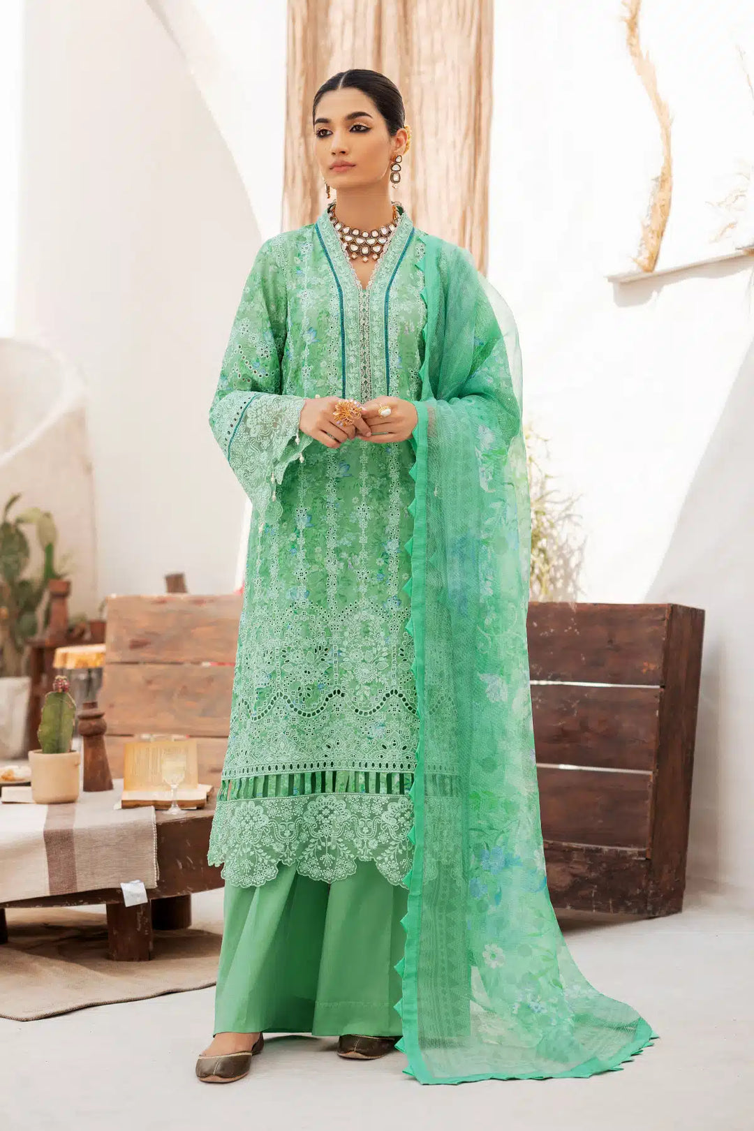 4726-DIYANA EMBROIDERED LAWN UNSTITCHED