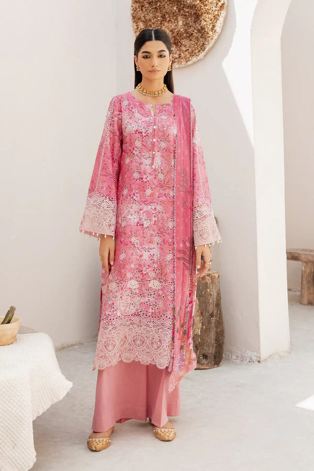 4727-ZIMAL EMBROIDERED LAWN STITCHED