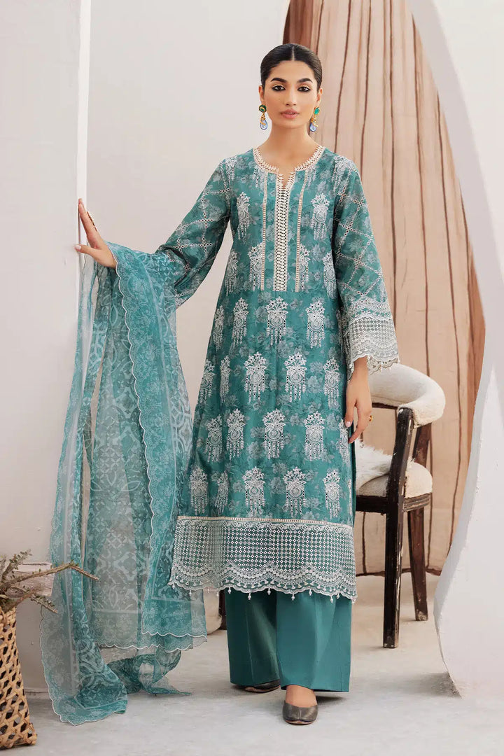 4728-MINHA EMBROIDERED LAWN STITCHED