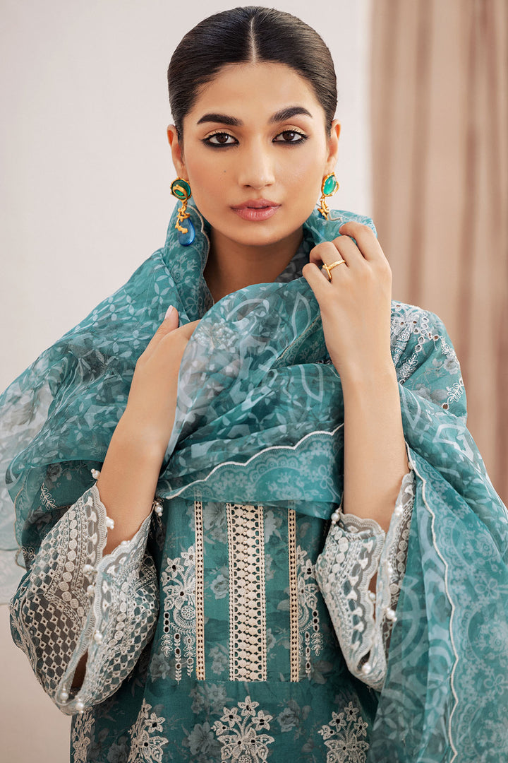 4728-MINHA EMBROIDERED LAWN STITCHED
