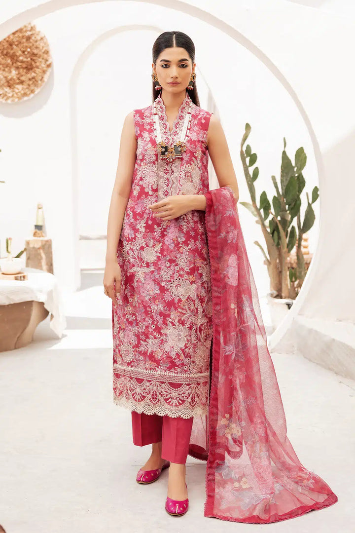 4729-ZAISHA EMBROIDERED LAWN STITCHED