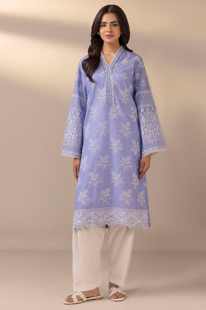 4784-AQUAMARINE EMBROIDERED CAMBRIC STITCHED