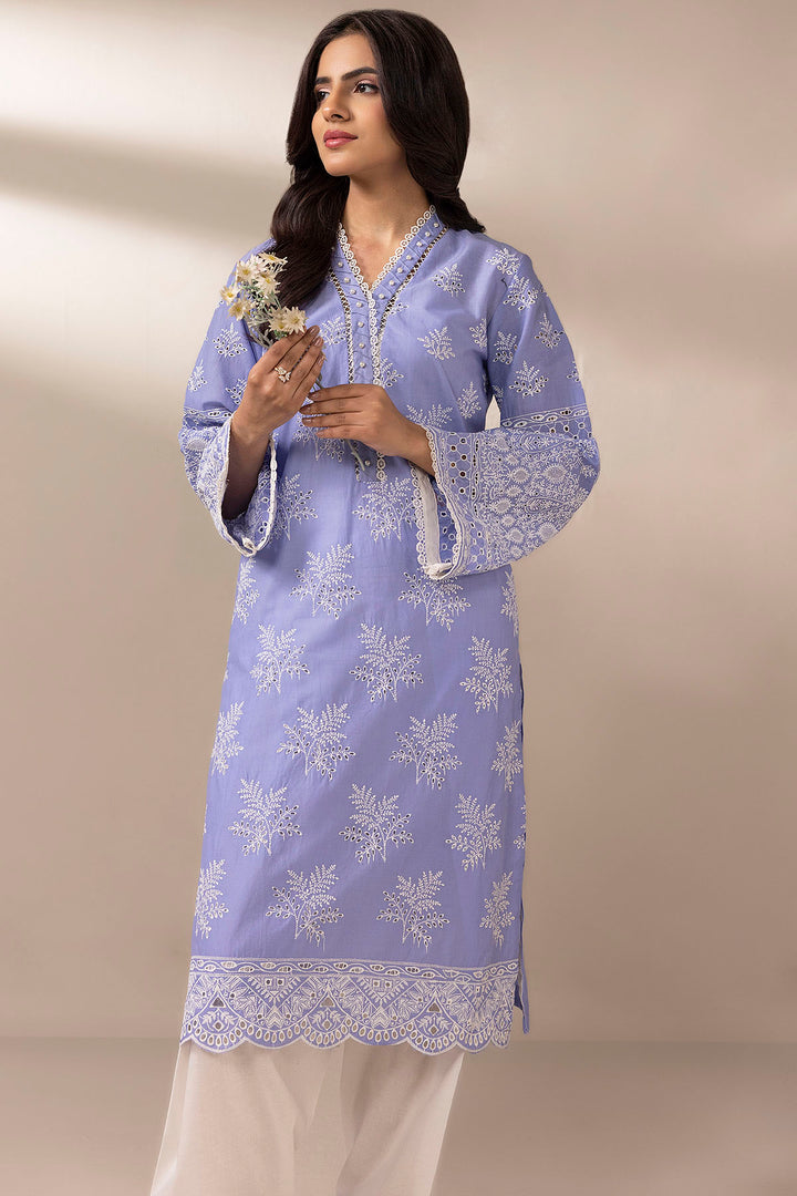 4784-AQUAMARINE EMBROIDERED CAMBRIC STITCHED