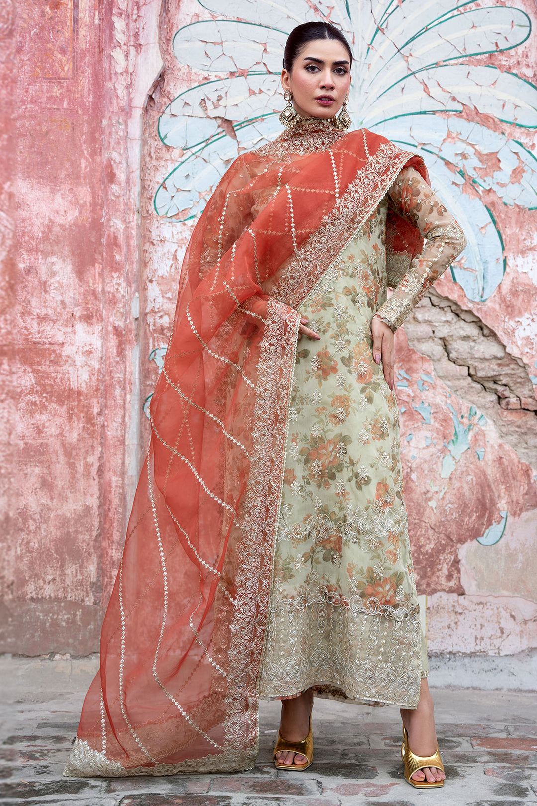 4812-EILIYAH EMBROIDERED ORGANZA UNSTITCHED