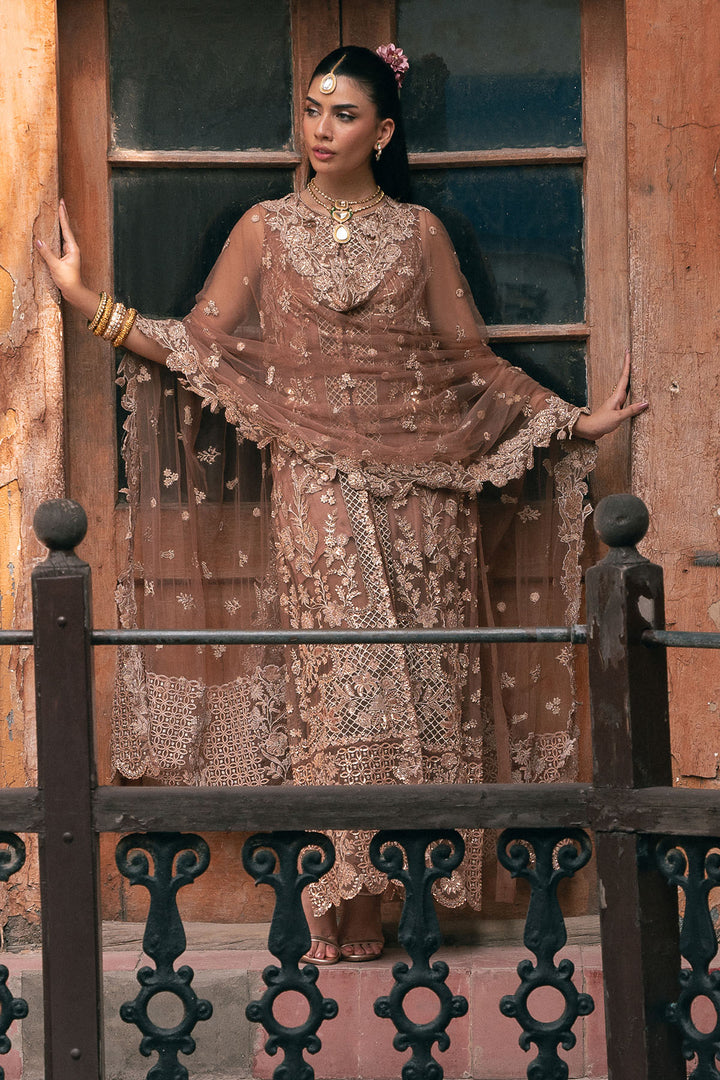 4815-ZARKA EMBROIDERED SILK NET UNSTITCHED