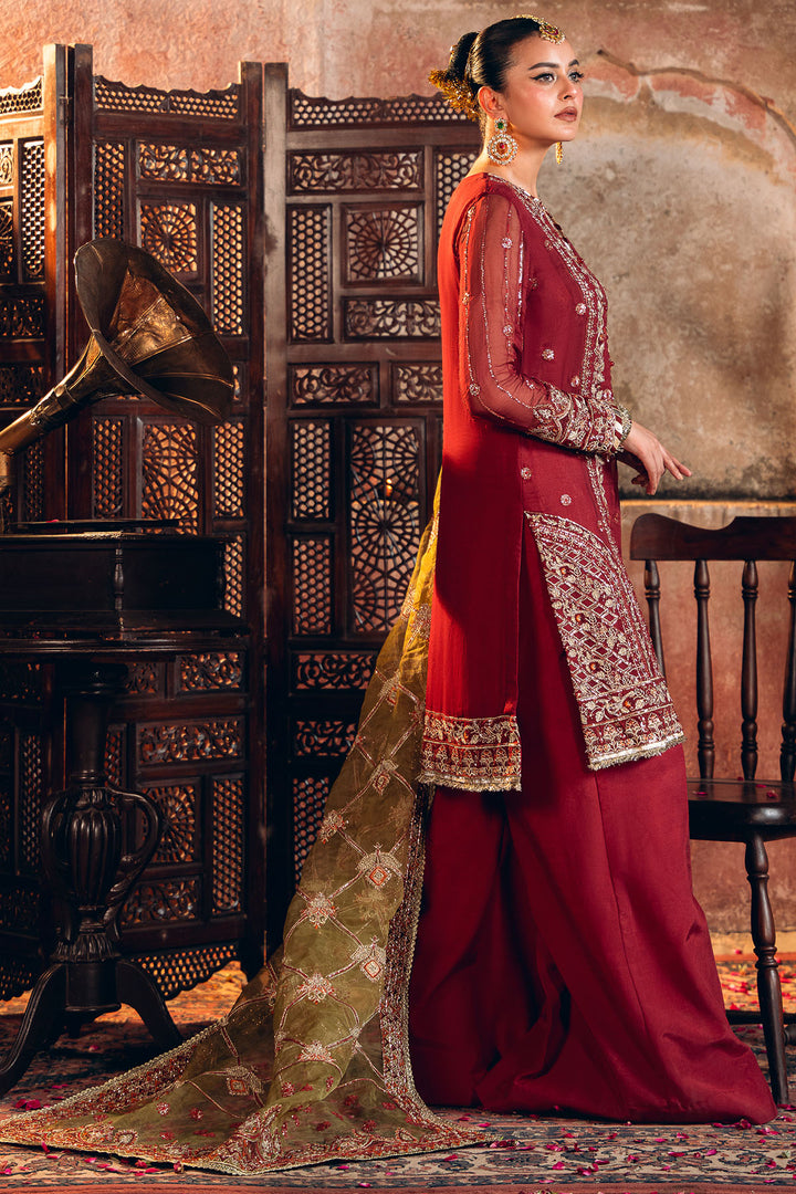 4817-TABEER EMBROIDERED BEMBERG CHIFFON UNSTITCHED