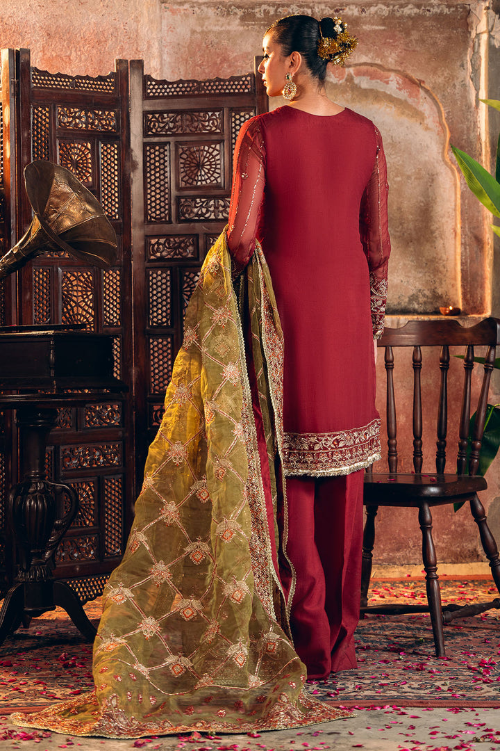 4817-TABEER EMBROIDERED BEMBERG CHIFFON UNSTITCHED