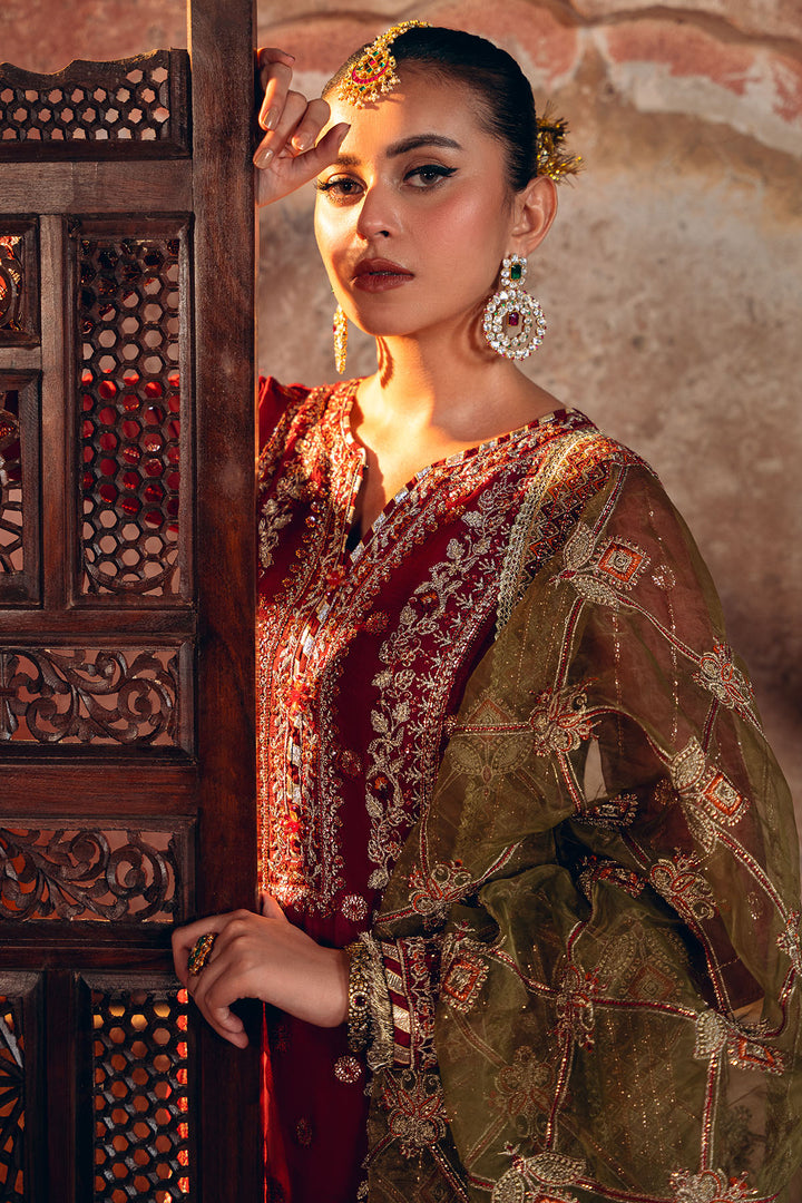 4817-TABEER EMBROIDERED BEMBERG CHIFFON UNSTITCHED