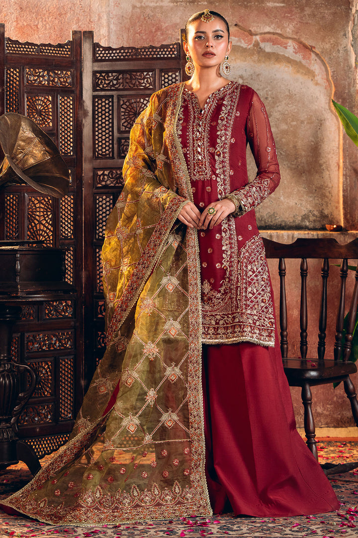 4817-TABEER EMBROIDERED BEMBERG CHIFFON UNSTITCHED