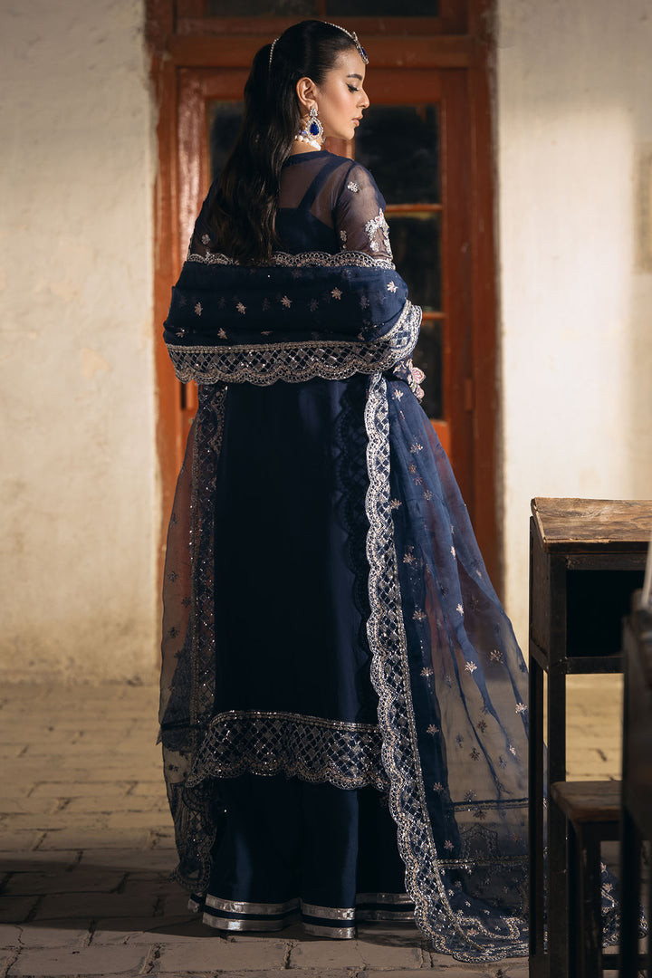 4818-LAYLA EMBROIDERED BEMBERG CHIFFON UNSTITCHED