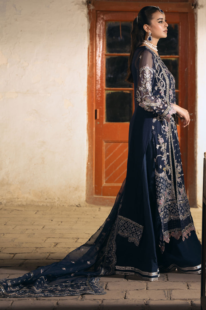 4818-LAYLA EMBROIDERED BEMBERG CHIFFON UNSTITCHED
