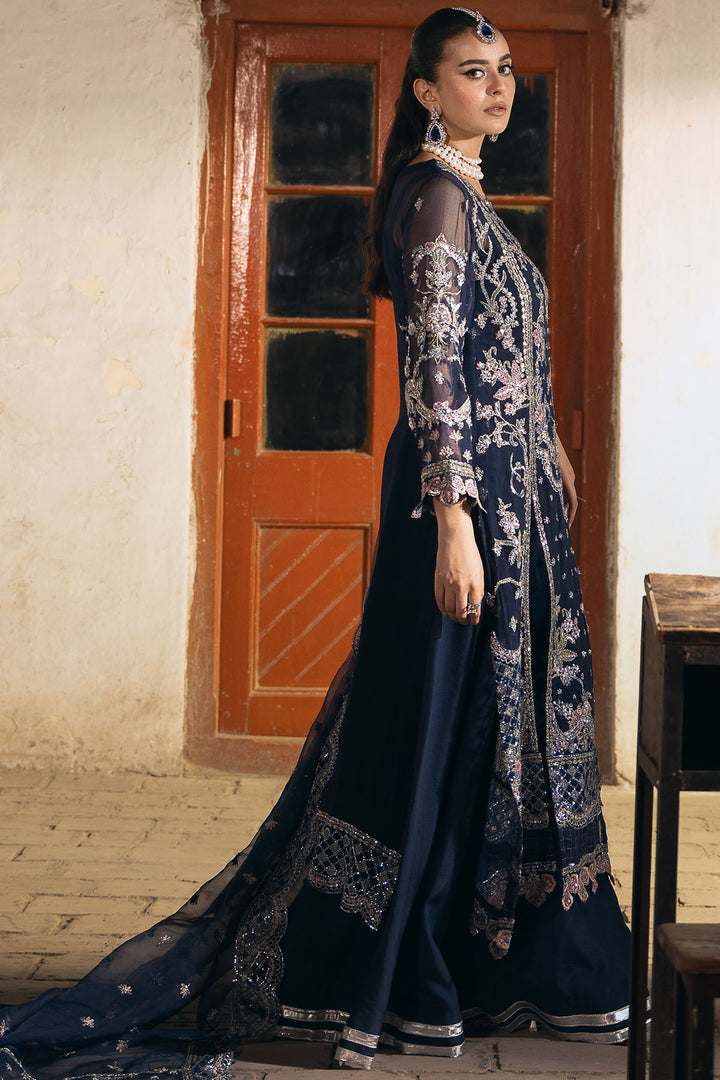 4818-LAYLA EMBROIDERED BEMBERG CHIFFON UNSTITCHED