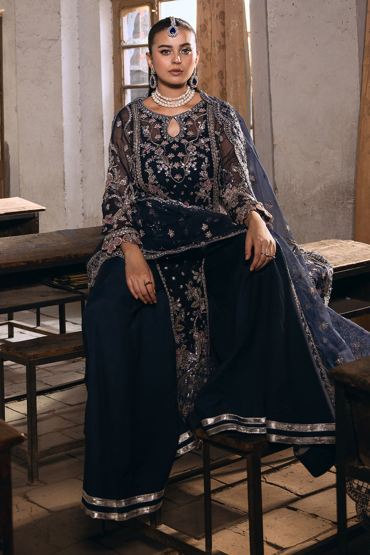 4818-LAYLA EMBROIDERED BEMBERG CHIFFON UNSTITCHED