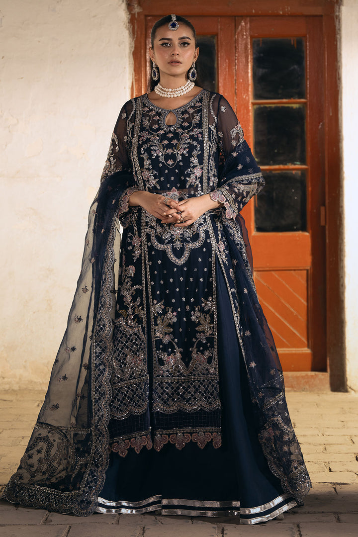 4818-LAYLA EMBROIDERED BEMBERG CHIFFON UNSTITCHED