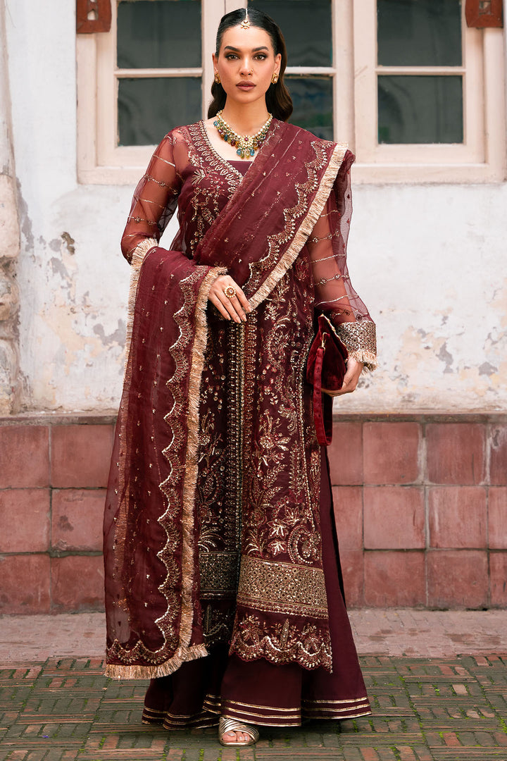 4819-HAIZA EMBROIDERED ORGANZA UNSTITCHED