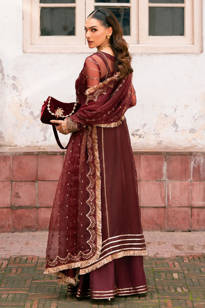 4819-HAIZA EMBROIDERED ORGANZA UNSTITCHED