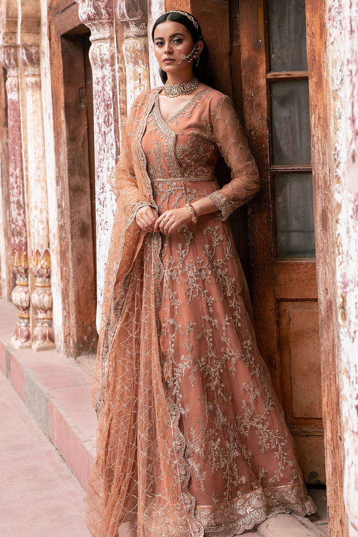 4820-MANHA EMBROIDERED SILK NET UNSTITCHED
