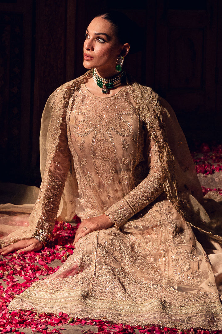4821-SHERBANO EMBROIDERED SILK NET UNSTITCHED