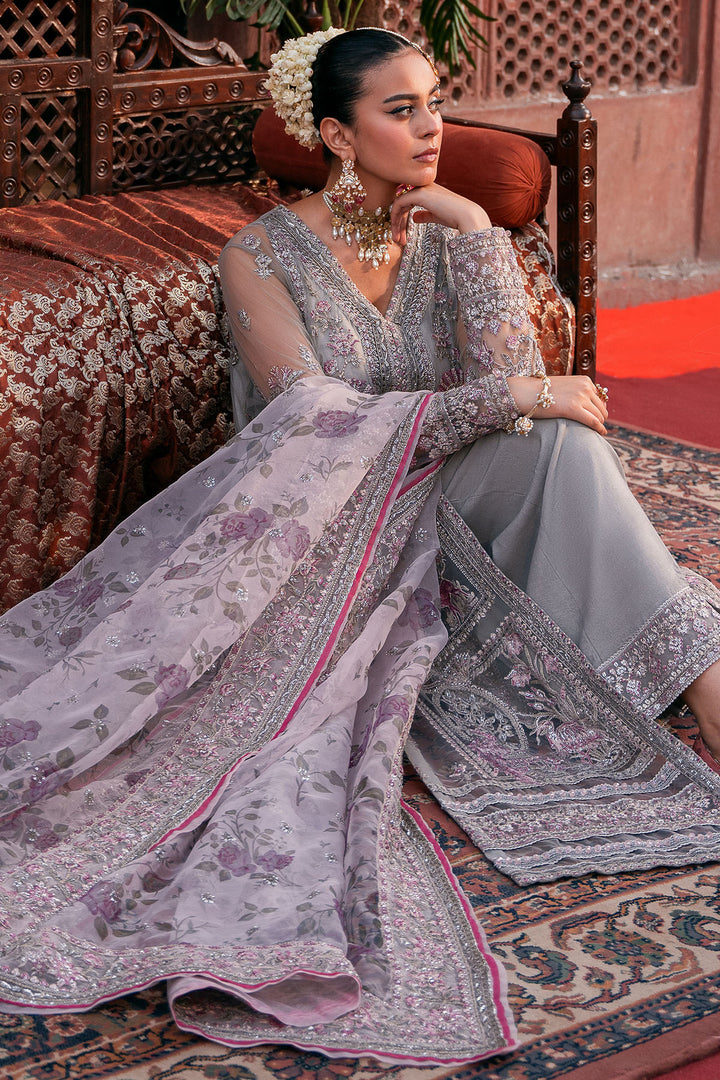 4823-QANDEEL EMBROIDERED SILK NET UNSTITCHED