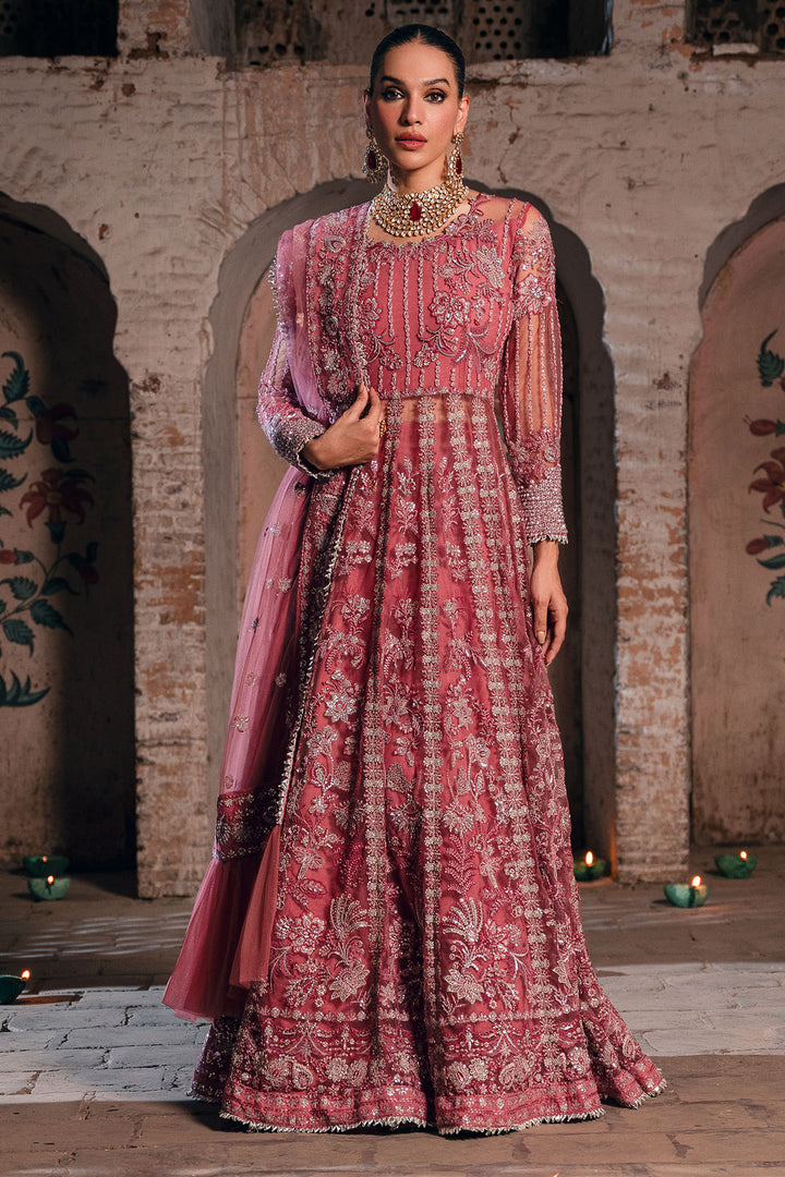 4827-RAYAH EMBROIDERED SILK NET UNSTITCHED
