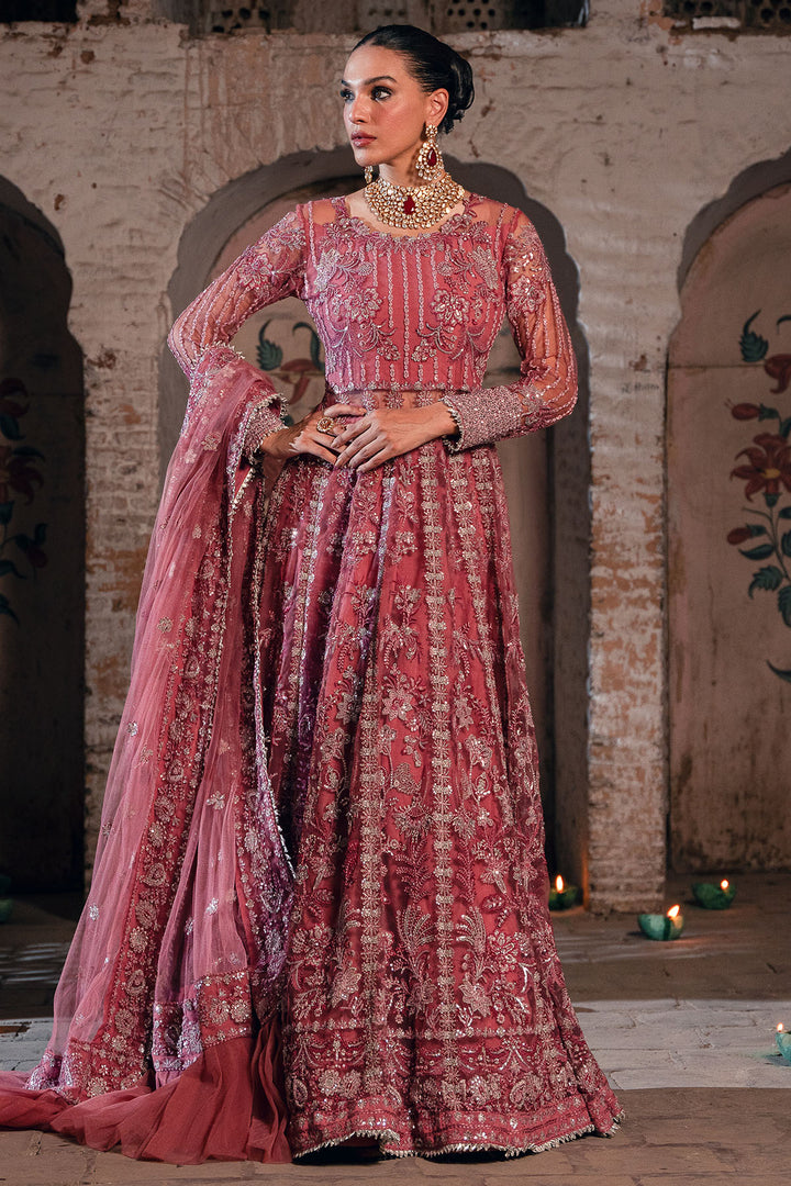4827-RAYAH EMBROIDERED SILK NET UNSTITCHED