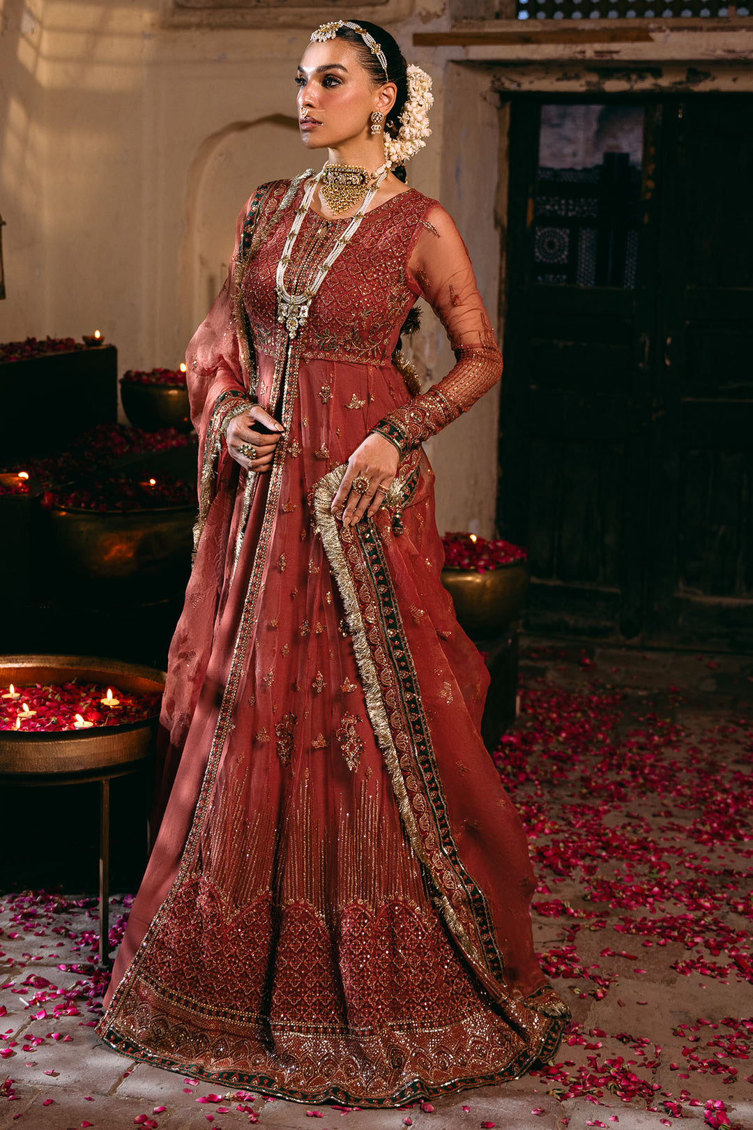 4830-RINAZ EMBROIDERED SILK NET UNSTITCHED