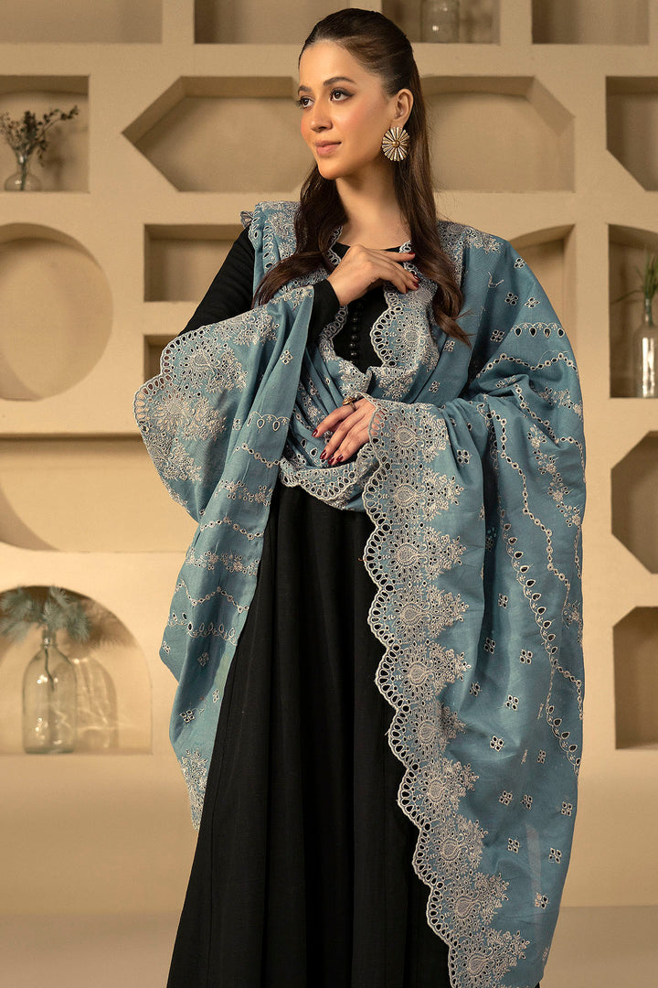 4901-AAMIRA EMBROIDERED KHADDAR SHAWL